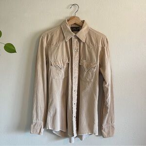 Vintage TemTex Corduroy Pearl Snap Button Up